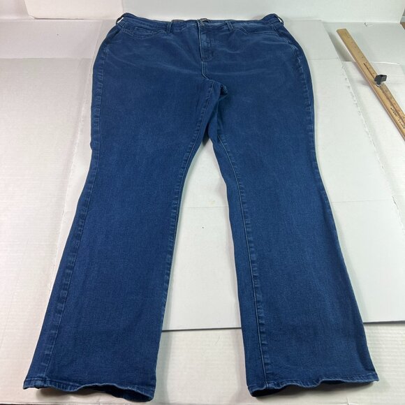 Not Your Daughter Jeans Women's 40x30* Slim Bootcut High Rise Blue Denim Tag 20W - Picture 1 of 16